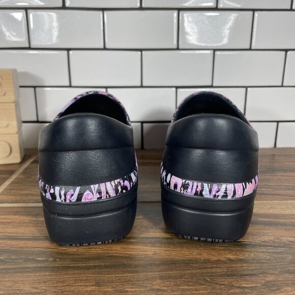 CROCS Neria Pro ll Womens 7 Shoes Multicolor Paisley Floral Graphic Work Clogs - Picture 5 of 14